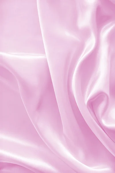 Smooth elegant pink silk or satin texture as background — Stock Photo, Image