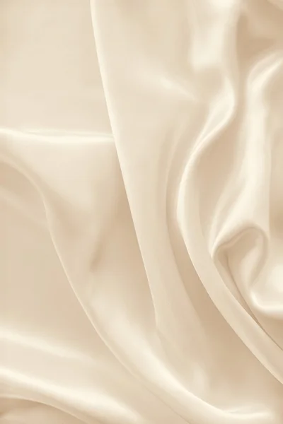 Smooth elegant golden silk or satin as wedding background. In Se — Stock Photo, Image