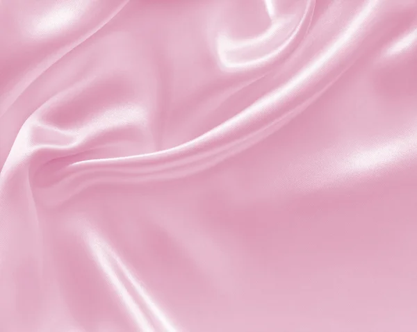 Slät elegant rosa siden eller satin struktur som bakgrund — Stockfoto