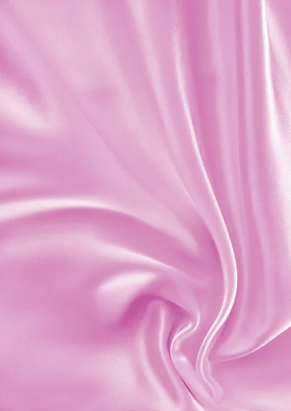 Smooth elegant pink silk or satin texture as background — Stock Photo, Image