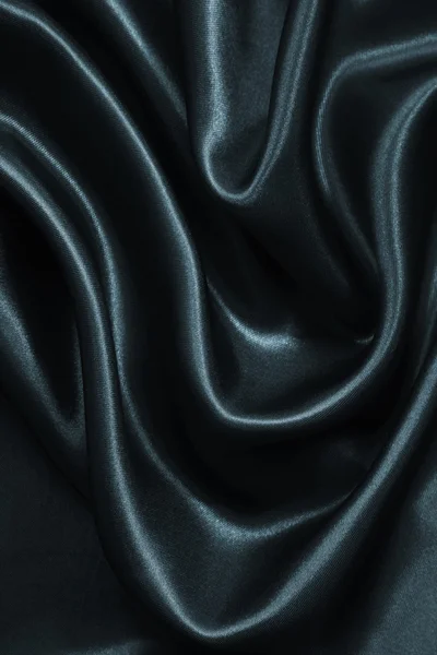 Gładki ciemnoszary elegancki jedwabiu lub satyny jako tło — Zdjęcie stockowe