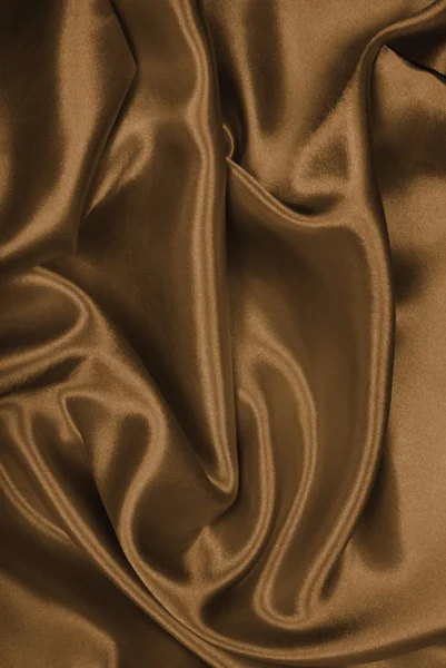 Lisse élégante soie brune ou satin comme fond. En Sepia tonique — Photo