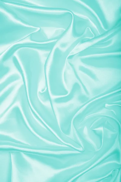 Smooth elegant blue silk or satin as background — Stock Photo, Image