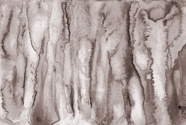 Abstraktes Aquarell auf Papier als Hintergrund. in Sepiatonne — Stockfoto