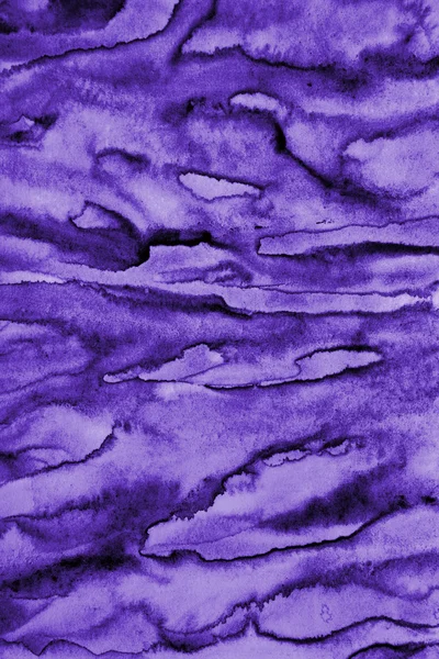 Aquarela abstrata na textura do papel como fundo. Em preto e — Fotografia de Stock