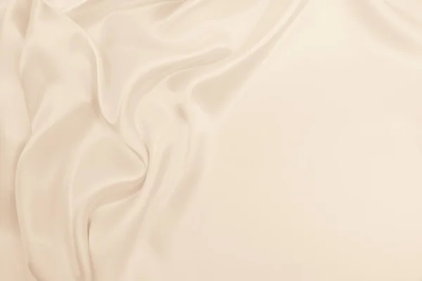 Lisse Élégante Soie Dorée Satin Texture Tissu Luxe Peut Utiliser — Photo