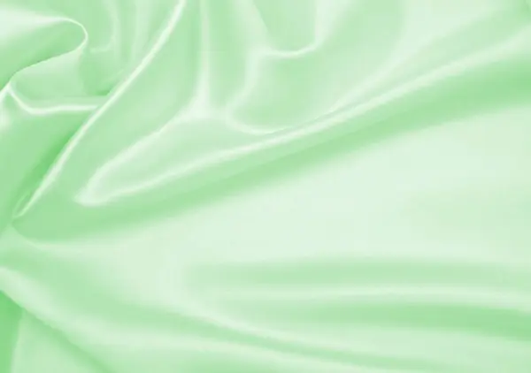 Smooth Elegant Green Silk Satin Luxury Cloth Texture Can Use — Stock Photo, Image