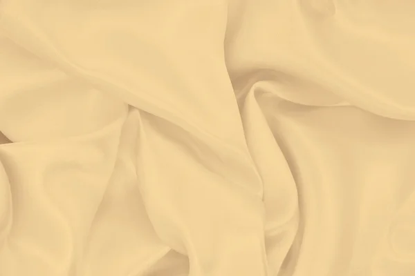 Seda Dourada Elegante Lisa Textura Luxuosa Pano Cetim Podem Usar — Fotografia de Stock