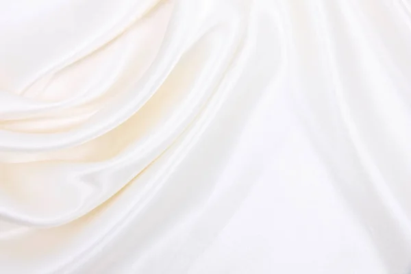 Suave Elegante Seda Blanca Satén Textura Tela Lujo Puede Utilizar — Foto de Stock