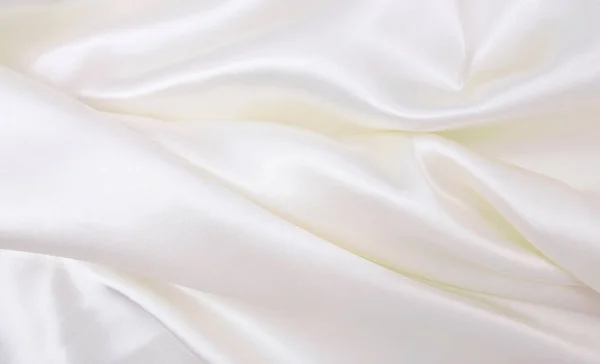 Glatte Elegante Weiße Seide Oder Luxuriöse Stofftextur Aus Satin Können — Stockfoto