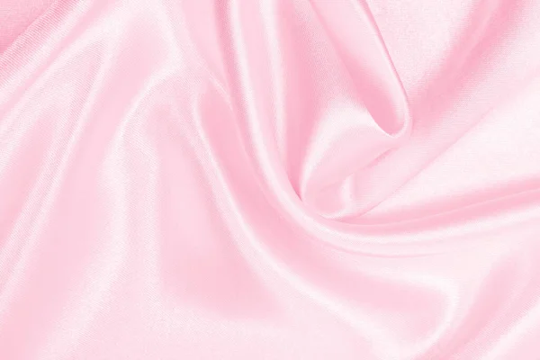 Liscio Elegante Seta Rosa Raso Texture Può Utilizzare Come Sfondo — Foto Stock