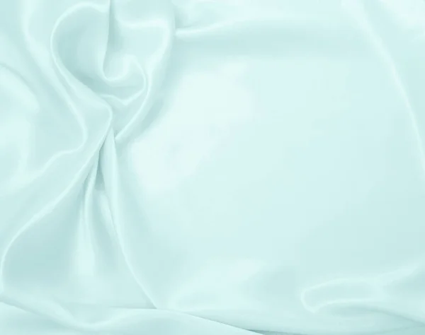 Smooth Elegant Blue Silk Satin Luxury Cloth Texture Can Use — Stock Photo, Image