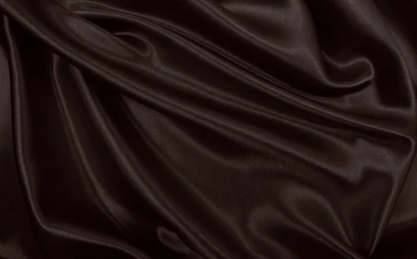 Smooth Elegant Brown Silk Satin Texture Can Use Abstract Background — Stock Photo, Image