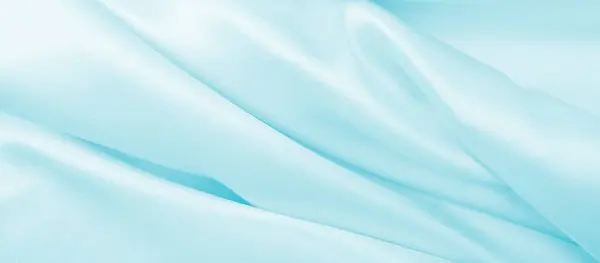 Glatte Elegante Blaue Seide Oder Luxuriöse Stofftextur Aus Satin Können — Stockfoto