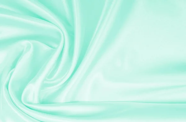Gladde Elegante Groene Zijde Satijn Luxe Doek Textuur Kan Gebruiken — Stockfoto