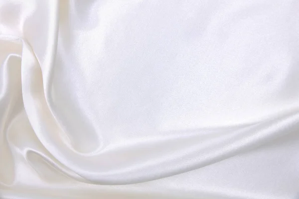 Smooth Elegant White Silk Satin Luxury Cloth Texture Can Use — Stock Photo, Image