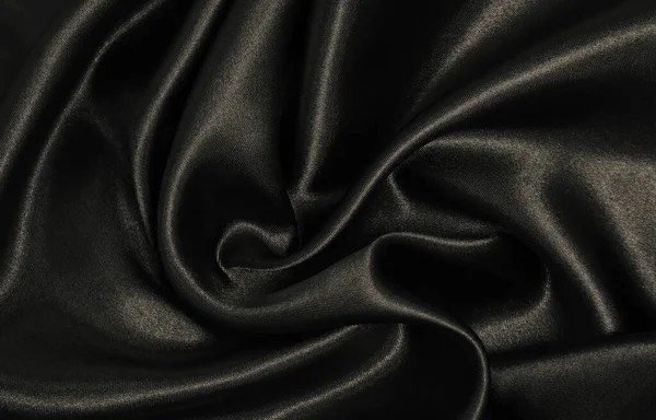 Liscio Elegante Seta Marrone Raso Texture Può Utilizzare Come Sfondo — Foto Stock