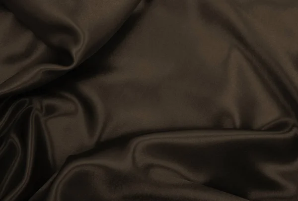 Gladde Elegante Bruine Zijde Satijnen Textuur Kan Als Abstracte Achtergrond — Stockfoto