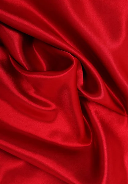 Smooth Elegant Red Silk Satin Luxury Cloth Texture Can Use — Stock Photo, Image