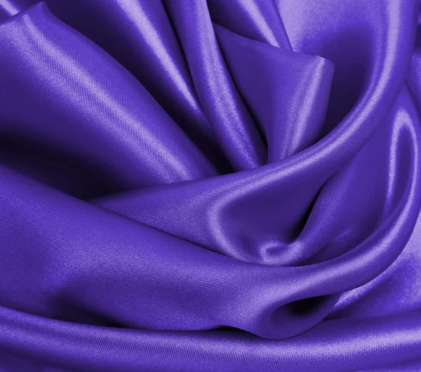 光滑雅致的淡紫色丝绸或缎子的奢侈面料质感可以用作抽象的背景 豪华背景设计 — 图库照片