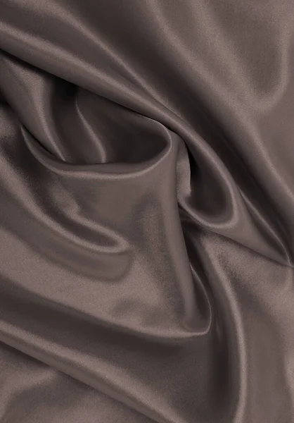 Hladké Elegantní Hnědé Hedvábí Nebo Saténové Luxusní Tkaniny Textury Lze — Stock fotografie
