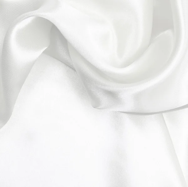 Elegantní bílé hedvábí pozadí — Stock fotografie