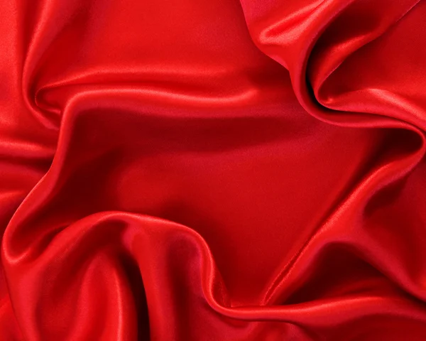 Fundo de seda vermelho liso — Fotografia de Stock