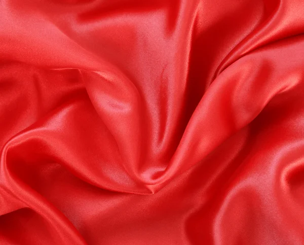 光滑的红色丝绸 — 图库照片