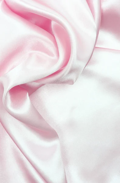 Smooth pink silk — Stock Photo, Image