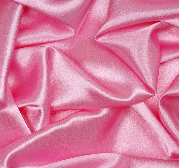 Smooth pink silk — Stock Photo, Image