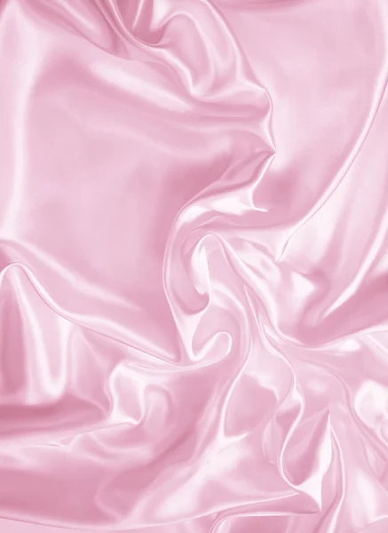 Smooth elegant pink silk — Stock Photo, Image