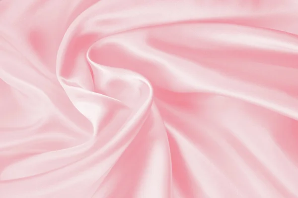 Smooth elegant pink silk — Stock Photo, Image