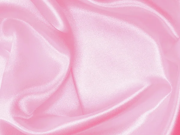 Smooth elegant pink silk — Stock Photo, Image