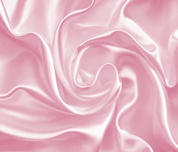 滑らかなエレガントなピンクのシルク — ストック写真