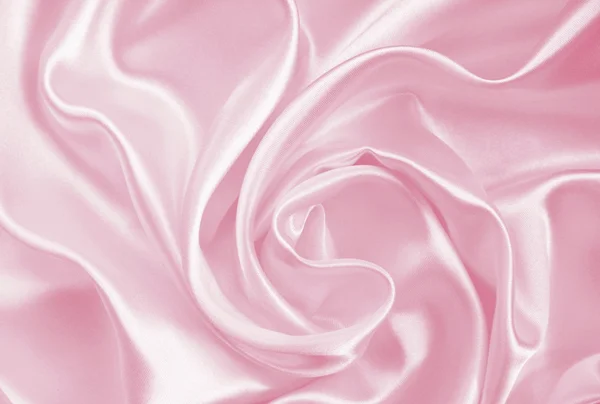 Smooth elegant pink silk — Stock Photo, Image