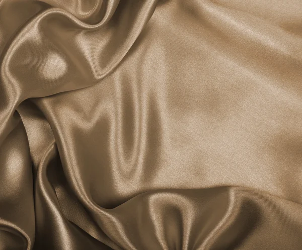 Элегантный коричневый шелк — стоковое фото