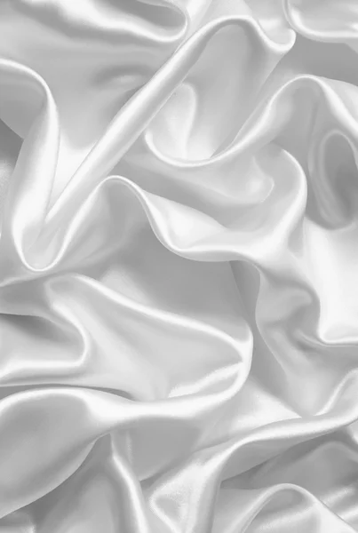 Smooth elegant white silk Stock Photo