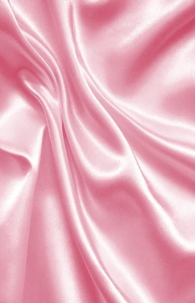 Smooth elegant pink silk — Stock Photo, Image