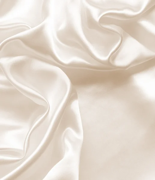 Smooth elegant golden silk — Stock Photo, Image