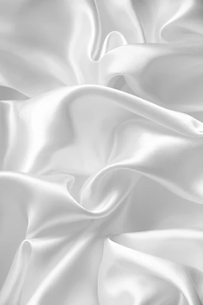 滑らかなエレガントな白い絹 — ストック写真
