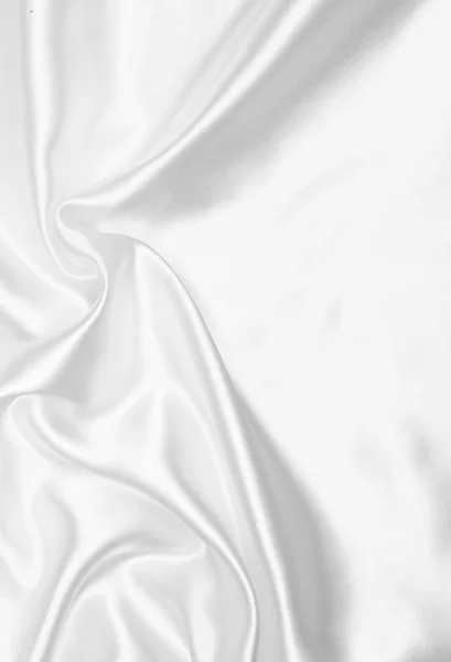 Hladké elegantní bílé hedvábí — Stock fotografie