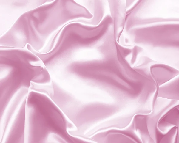 Smooth elegant pink silk — Stock Photo, Image