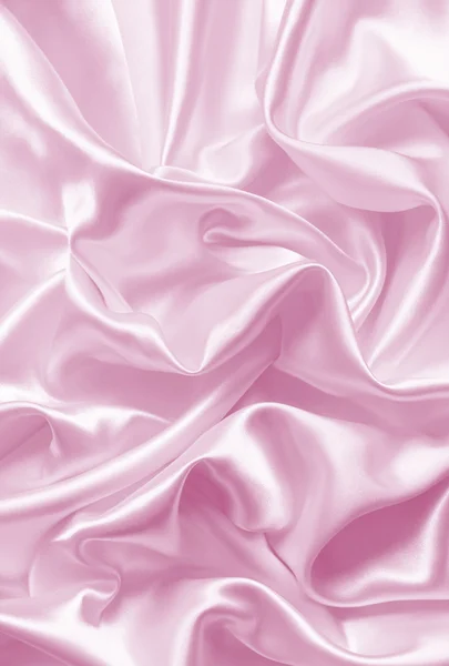 Smooth elegant pink silk — Stock Photo, Image