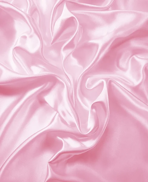 Glatte elegante rosa Seide — Stockfoto
