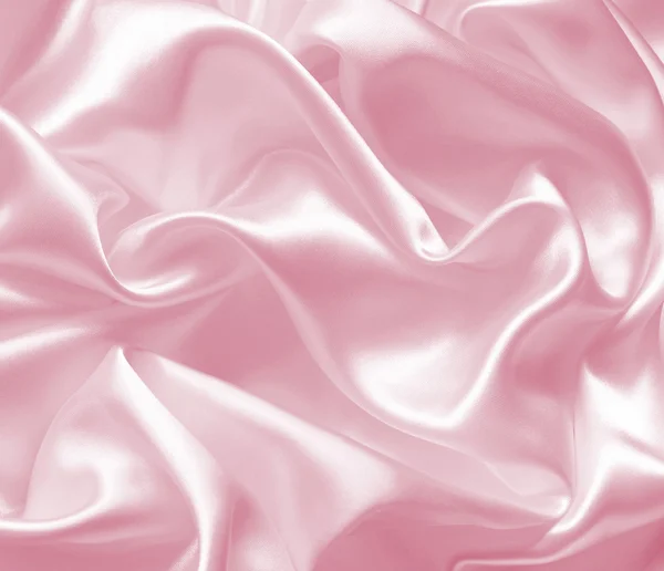 Smooth elegant pink silk — Stock Photo, Image