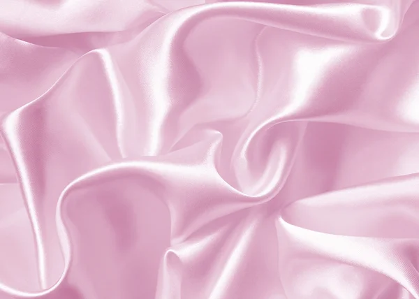 Гладкий розовый шелк — стоковое фото