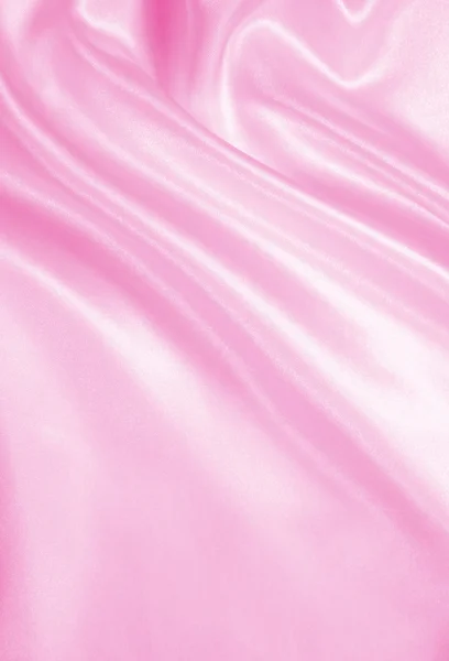 Smooth elegant pink silk — Stock Photo, Image