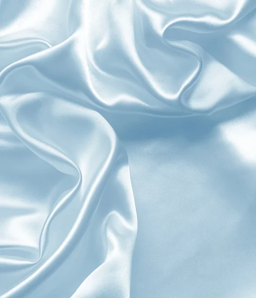 Elegant blue silk — Stock Photo, Image