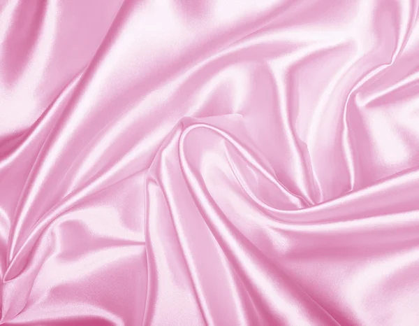 Гладкий елегантний рожевий шовк — стокове фото