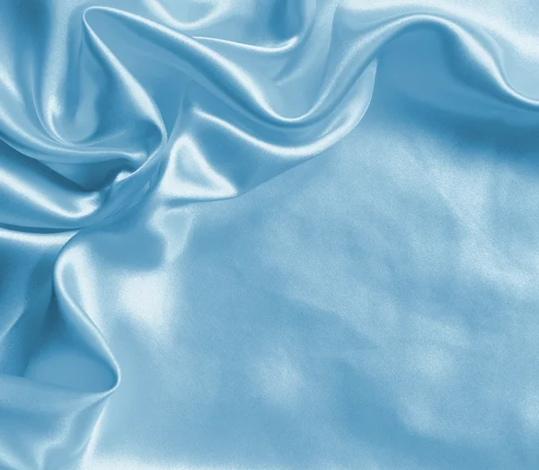 Elegantní modré hedvábí — Stock fotografie